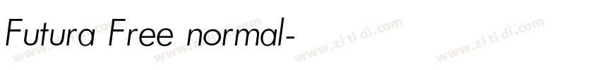 Futura Free normal字体转换